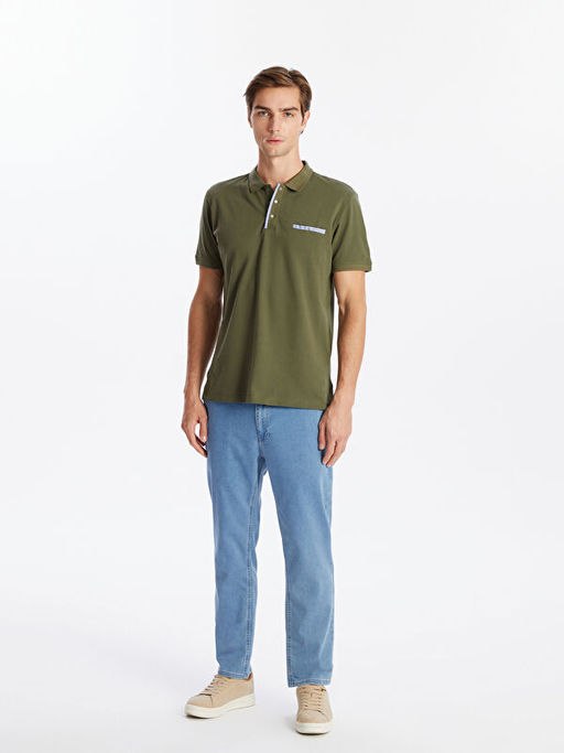 Polo Yaka K?sa Kollu Pike Erkek Ti??rt