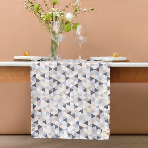 Дорожка Этель Треугольники 40х149 см, 80% хл, 20% пэ, сатин 110 г/м2