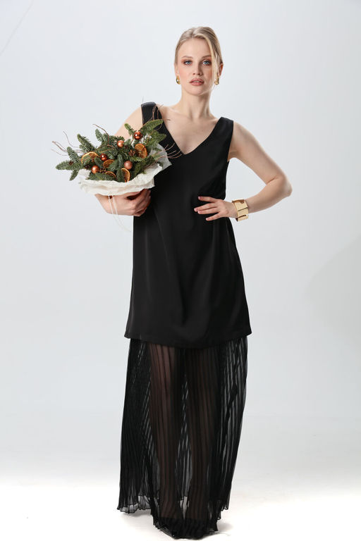 Платье NIKVA н1017-1 черный  фото 2