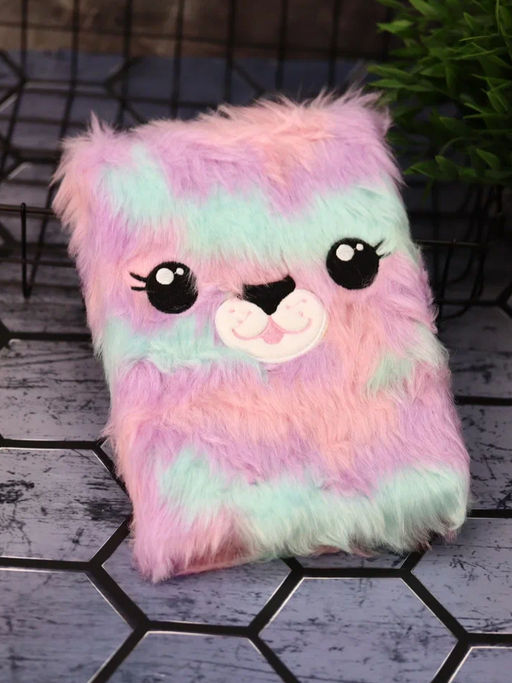 Блокнот плюшевый "Rainbow lama", 21,5х15 см, плотность 80 гр.