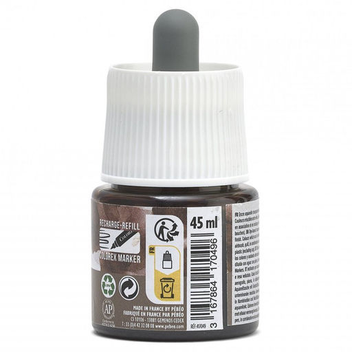 Краска акварель PEBEO акварельные чернила Colorex во флаконе с пипеткой 45 мл 417049 сервый темный