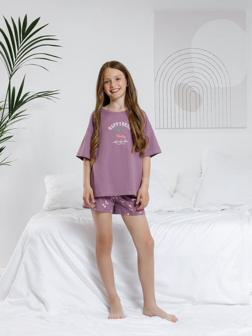 МП 1658-1/сливовый 3211 Н067.1 пижама для дев