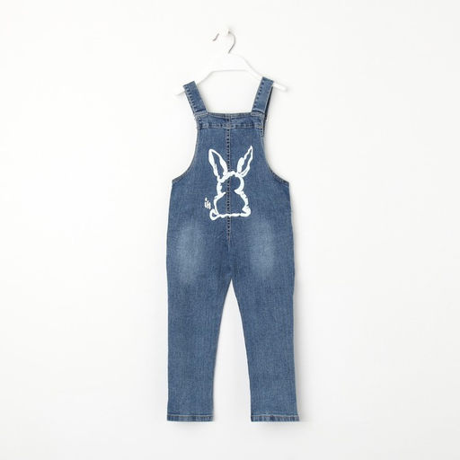 Полукомбинезон для девочек, цвет синий, рост 74см - Simaland фото 3