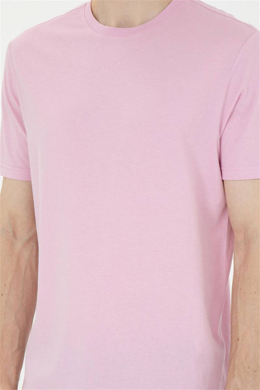 Мужская розовая базовая футболка - U.s. polo assn фото 6