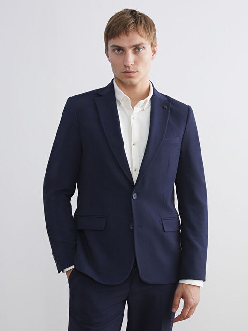Dar Kal?p Erkek Blazer Ceket