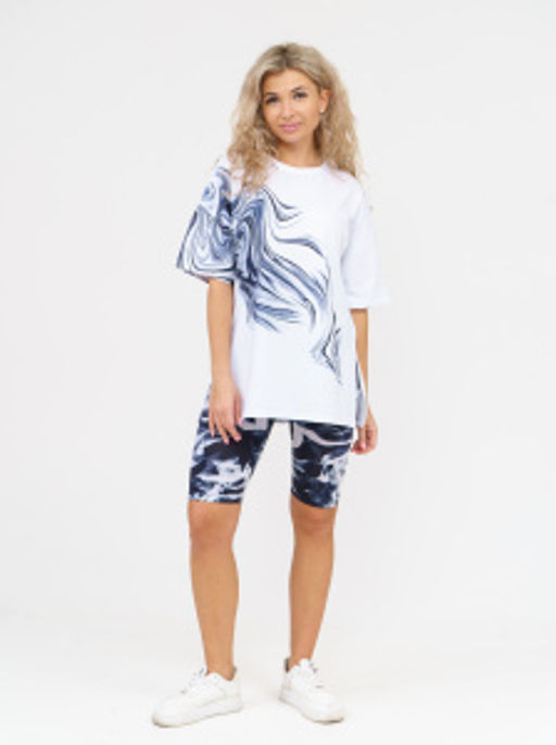 910 Костюм "белый/черный"