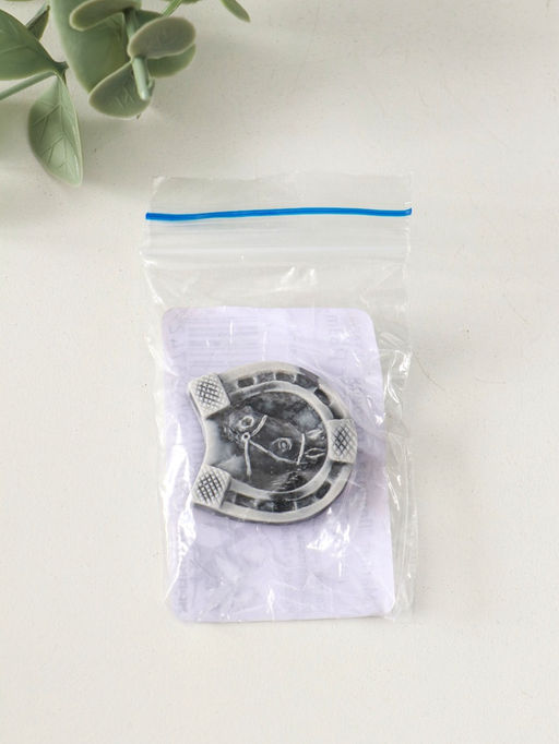 Магнит "Подкова с головой лошади" 3 см