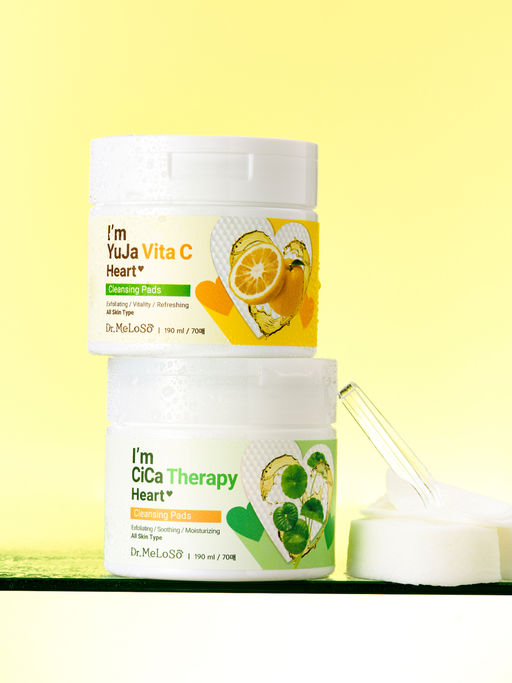 Dr.MeLoSo Очищающие пэды с витамином С / Im Yuja Vita C Heart Cleansing Pads, 190 мл