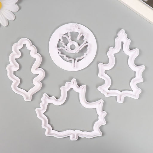 Каттеры для полимерной глины Листья набор 4 шт 8,2х4,9 см 6,2х6,2 см 9,1х8 см 9,5х6,1 см 993608 - Simaland фото 2