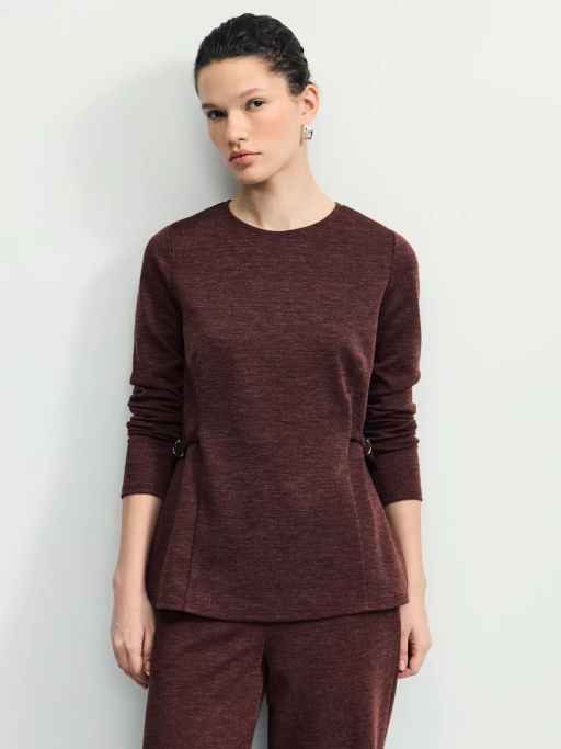 Джемпер с декоративными шлевками / Zarina фото 2