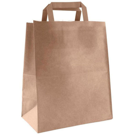 Пакет с плоск.ручк. 29х28х17 НМ Т 70 гр. 1-2 цв. печати, 250шт/уп