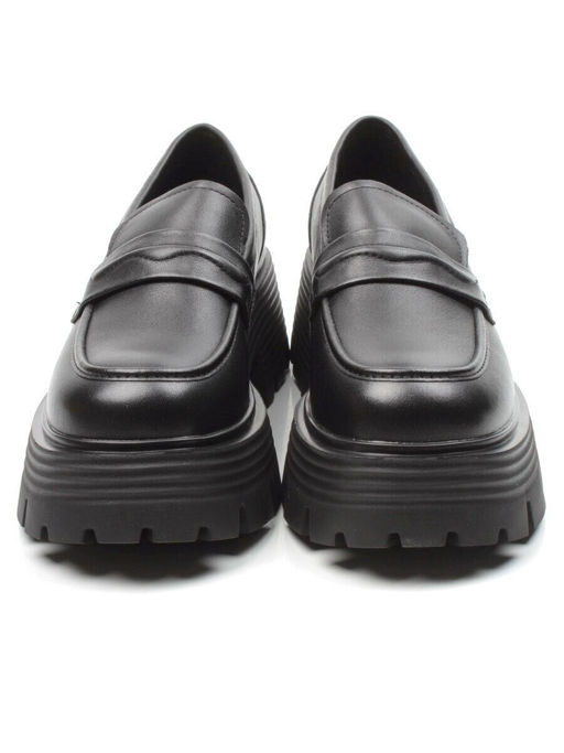 03-5930 BLACK Лоферы женские (натуральная кожа)