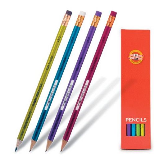 Цена за 2 шт. Карандаш ч/гр. "Koh-i-Noor" 1372 (HB) "ORIENTAL" с ластиком (1372002012KSRU)