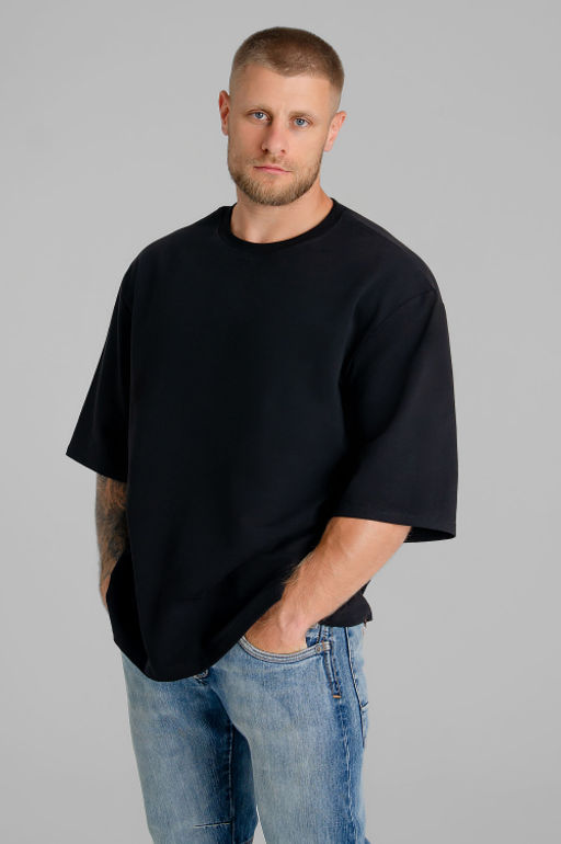 Арт. 634-02/1 Футболка мужская S,L,M,XL (4 шт) Цвет:черный