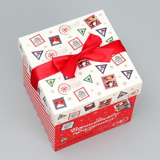 Коробка складная Волшебного праздника, 15 15 15 см - Дарите счастье фото 3