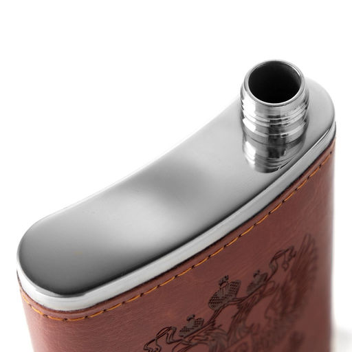 Фляжка Герб, нержавеющая сталь, 120 мл, 4 oz