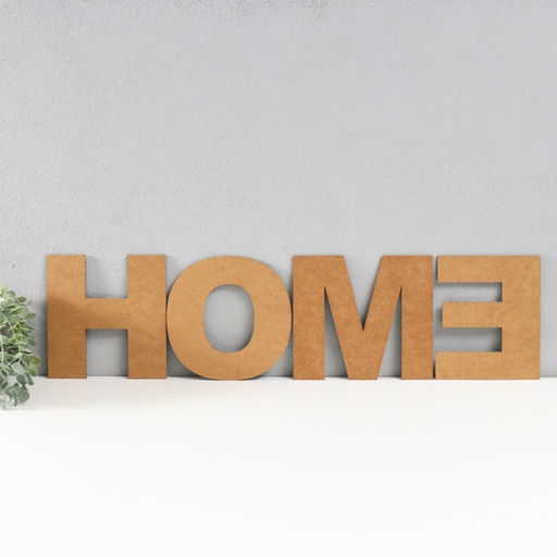 Настенное панно буквы HOME, высота 29.5 см, набор 4 детали, розовый - Simaland фото 5