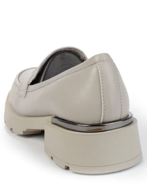 01-PDS132-2 GRAY Ботинки демисезонные женские (натуральная кожа)