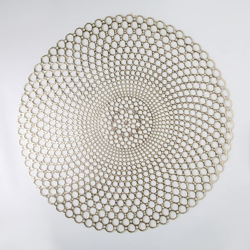 Цена за 12 шт. Салфетка сервировочная на стол Роса, 3838 см, цвет золотой - Simaland фото 4