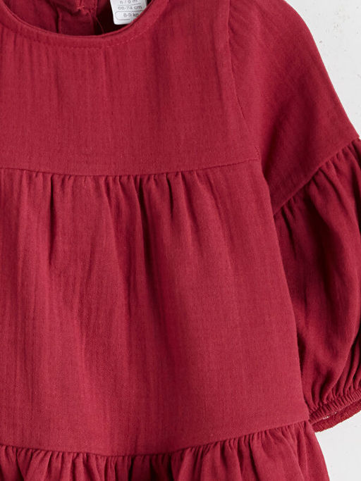 Bisiklet Yaka K?z Bebek Elbise