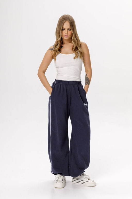 Брюки Pirs 6533 синий с лого