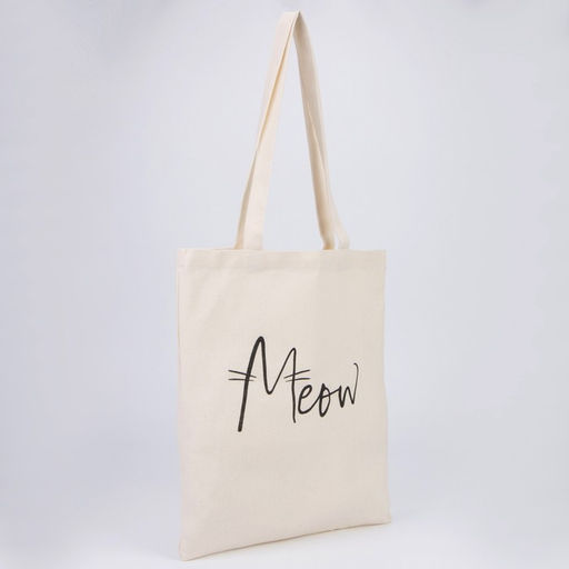 Сумка-шопер Meow без молнии, без подкладки, цвет бежевый - NAZAMOK KIDS фото 5