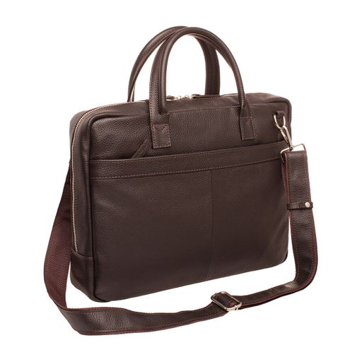 Кожаная деловая сумка для ноутбука Carter Black - Lakestone фото 12