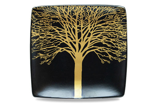 Набор тарелок Singapore, чёрный, 21x21 см, 4 шт - Anna lafarg фото 7