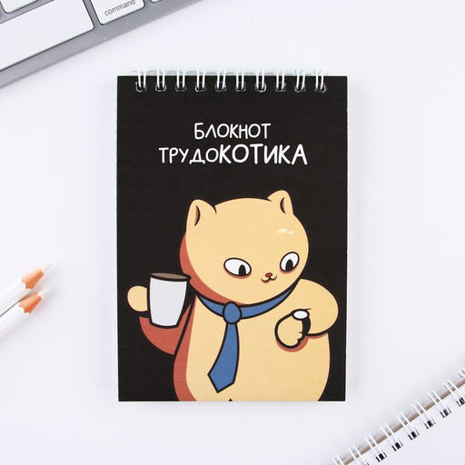 Блокнот А6, 40 л Трудокотик