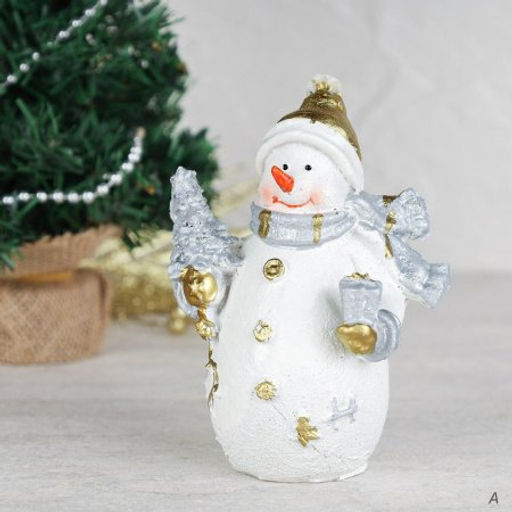 Фигурка Снеговичок 13 см / CHR204 /уп 192/Новый год (А) - Галеонтрейд фото 2