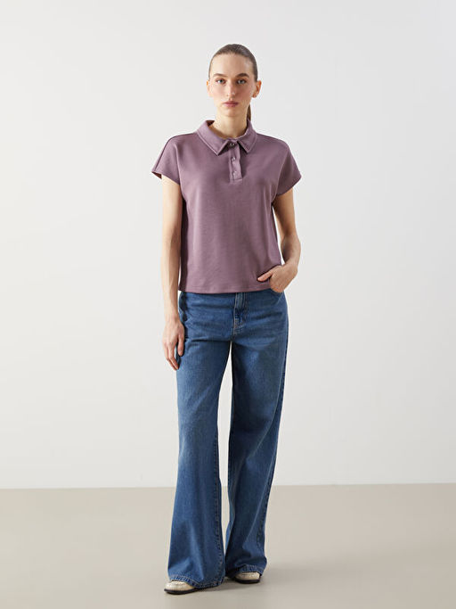 Polo Yaka Oversize Kad?n Ti??rt