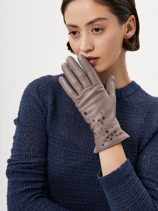 Перчатки женские ш+каш. IS02569 mocha mousse