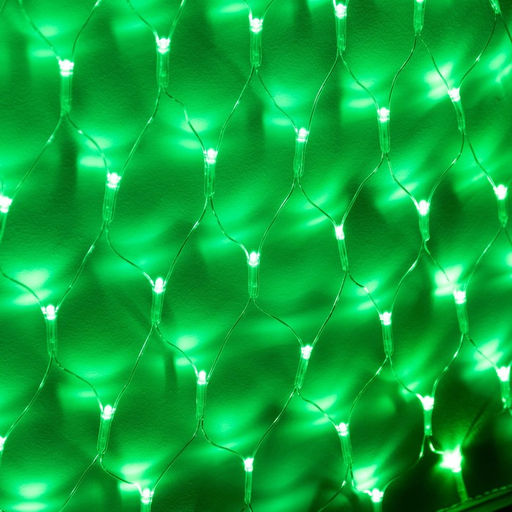 Гирлянда Сеть-ёлка 1?1 м, IP20, тёмная нить, 90 LED, свечение зелёное, 8 режимов, 220 В - Luazon lighting фото 3