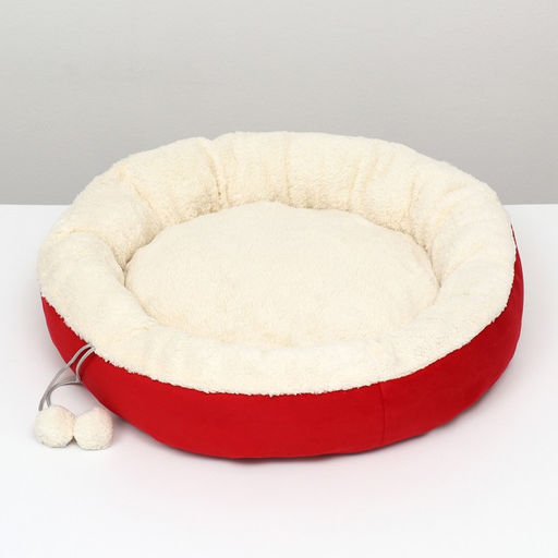 Лежанка Снежок, 56 х 46 х 13 см, красный - Пижон фото 3