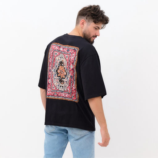 Футболка мужская KAFTAN Russian style, размер 56, чёрная