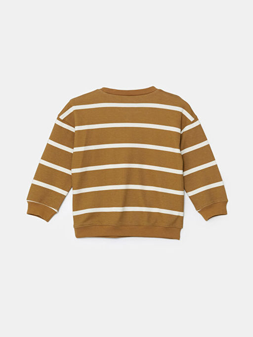 Bisiklet Yaka ?izgili Erkek Bebek Sweatshirt - Waikiki фото 2