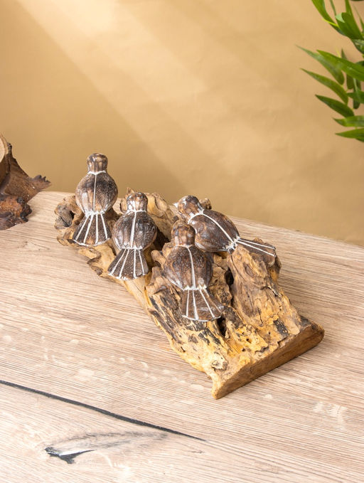 Сувенир интерьерный «Птички на ветке», 35×20×13 см, дерево