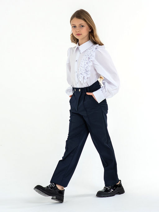 Школьные брюки для девочки Mooriposh, модель 0441