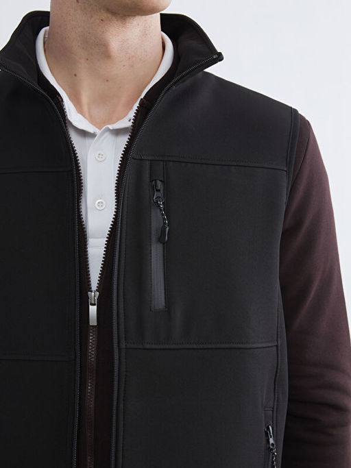 Standart Kal?p Dik Yaka Erkek Yelek