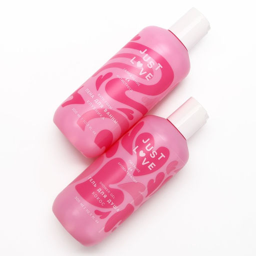 Подарочный набор Love collection, гель для душа и пена для ванны, 3×300 мл, Чистое счастье