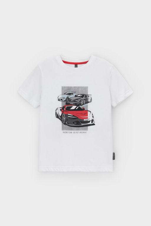 Crockid _ КР 302721-1/белый к550 фуфайка (футболка) для мал  фото 2