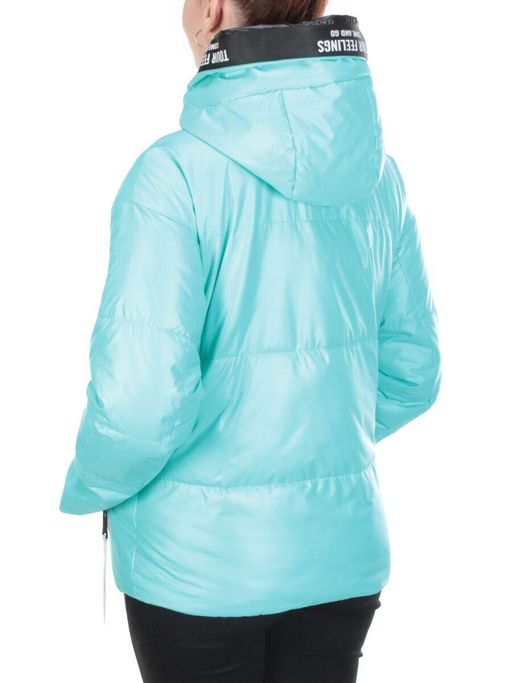 8278 TURQUOISE Куртка демисезонная женская BAOFANI (100 гр. синтепон) - Fashion фото 4