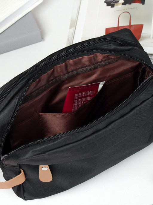 Косметичка 10х25х15 см черный / XN-019BL /уп 150/ мужская Подарок к 23 февраля