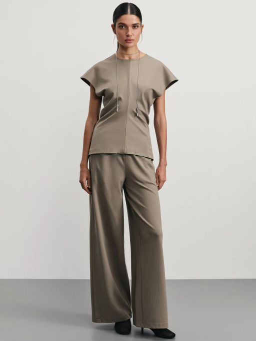 Топ с драпировкой на талии / Zarina  фото 2