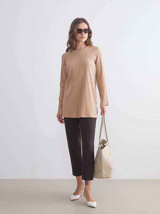 Bisiklet Yaka Fitilli Kad?n Tunik