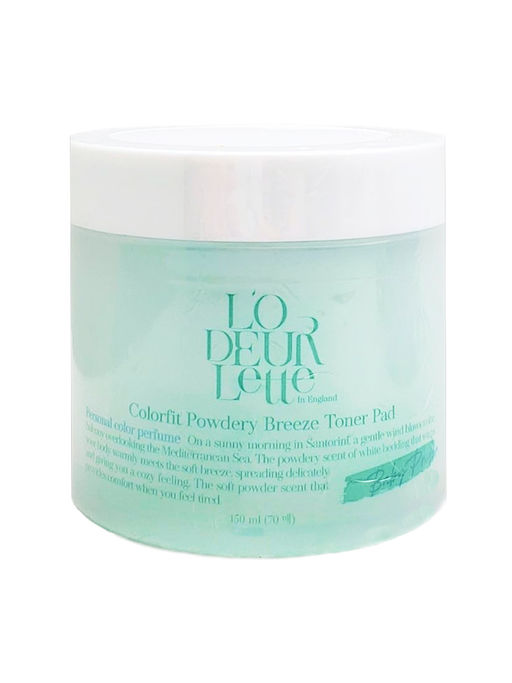 LODEURLETTE Тонер-пэды для чувствительной и сухой кожи лица / In England Colorfit Powdery Breez, 150 мл