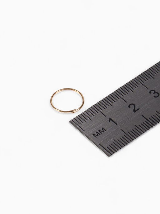 Кольцо соединительное 0.7?12 мм (набор 50 г,  360 шт.) СМ-995, цвет золото