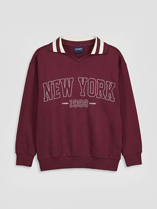 New York Bask?l? K?z ?ocuk Sweatshirt ve E?ofman Alt?