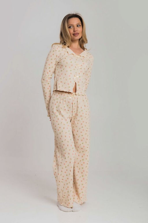Пижама М325375бп бежевый/персиковый - Елена фото 2