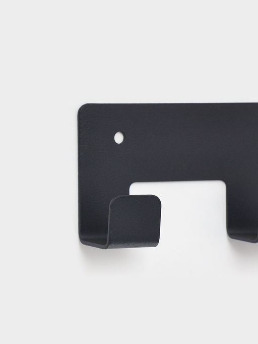 Вешалка настенная 5 крючков, цвет черный